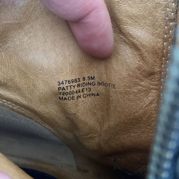 FRYE Black Ankle Buckle Chunky Heels Boots sz 8.5 - Like a New - Picture 9 of 16